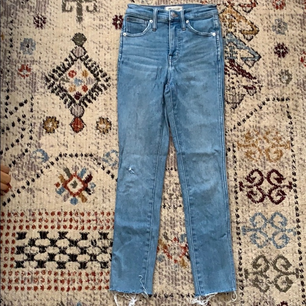 MADEWELL 10” HIGH RISE CROPPED SKINNY JEANS